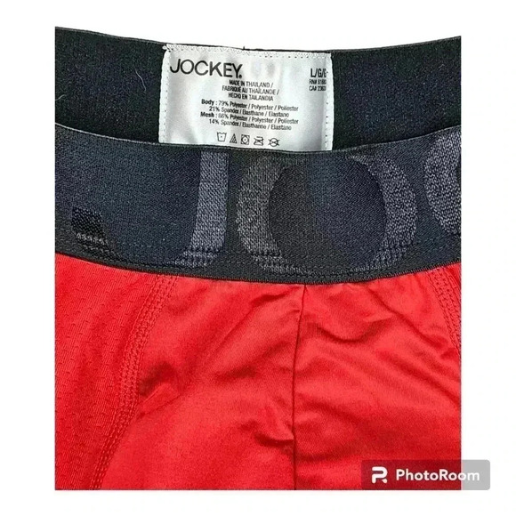 Jockey Sport Pro Performance Microfiber Briefs Red No fly #8032 Size Large NWOT - Picture 6 of 6